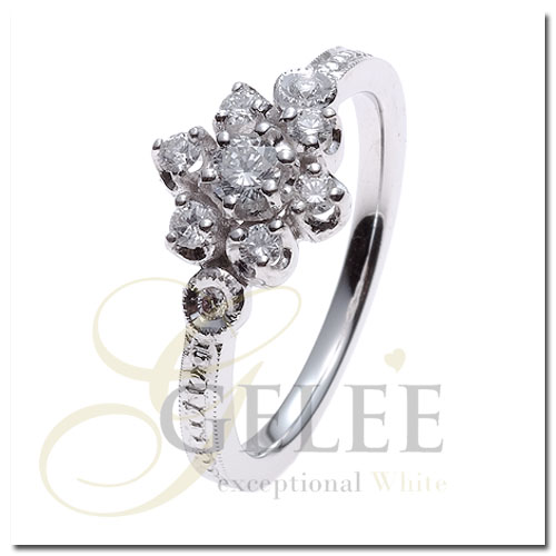 แหวนเพชร:R0087 diamond เพชรร่วง เพชรแท้ เพชรน้ำ 100 99 98 เพชร heart and arrow เพชร heart & arrow เพชรมีใบเซอร์ GIA HRD IGI