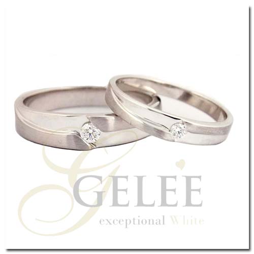 แหวนคู่ R02961_02971 diamond เพชรร่วง เพชรแท้ เพชรน้ำ 100 99 98 เพชร heart and arrow เพชร heart & arrow เพชรมีใบเซอร์ GIA HRD IGI