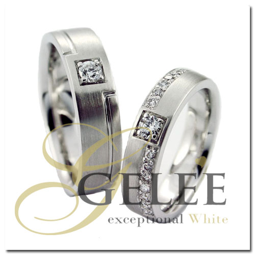 แหวนคู่ R01701_R01711 diamond เพชรร่วง เพชรแท้ เพชรน้ำ 100 99 98 เพชร heart and arrow เพชร heart & arrow เพชรมีใบเซอร์ GIA HRD IGI