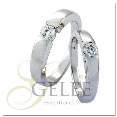 แหวนคู่ R0039_R0057 diamond เพชรร่วง เพชรแท้ เพชรน้ำ 100 99 98 เพชร heart and arrow เพชร heart & arrow เพชรมีใบเซอร์ GIA HRD IGI