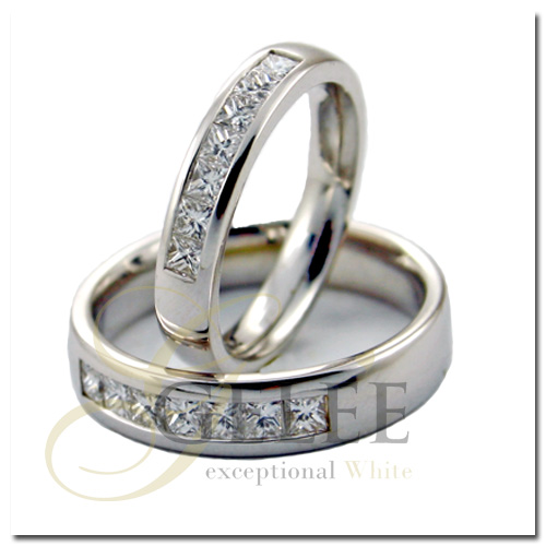 แหวนคู่ R0189_R0190 diamond เพชรร่วง เพชรแท้ เพชรน้ำ 100 99 98 เพชร heart and arrow เพชร heart & arrow เพชรมีใบเซอร์ GIA HRD IGI